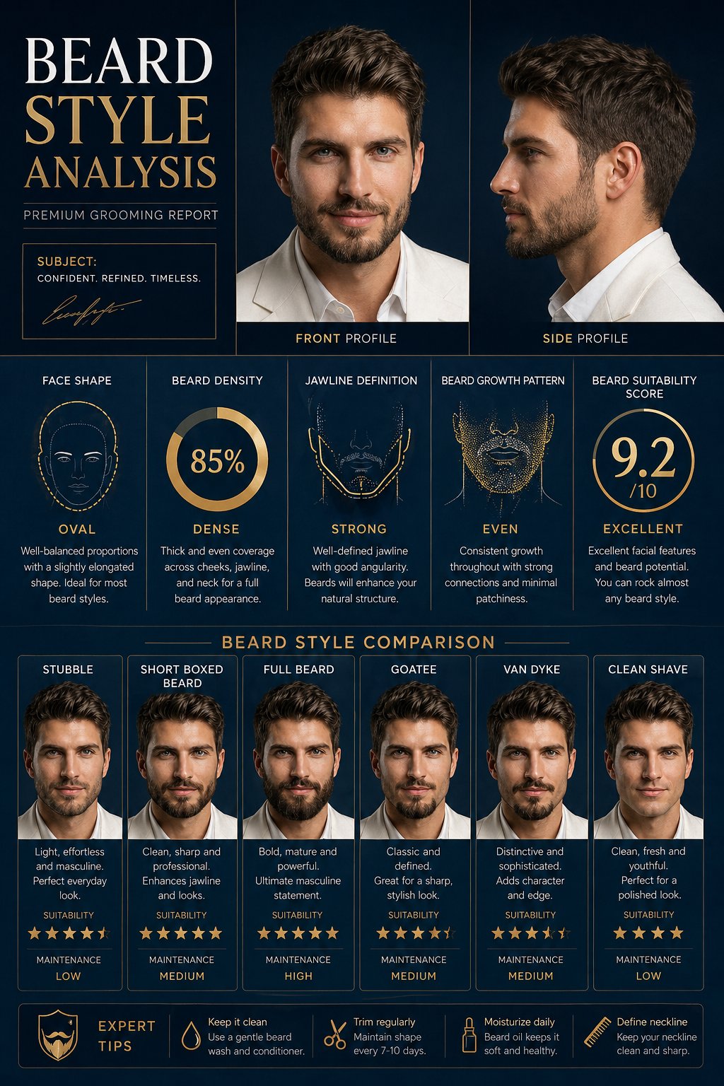 Beard Style Lookbook: community source example by @RizwanAly07.