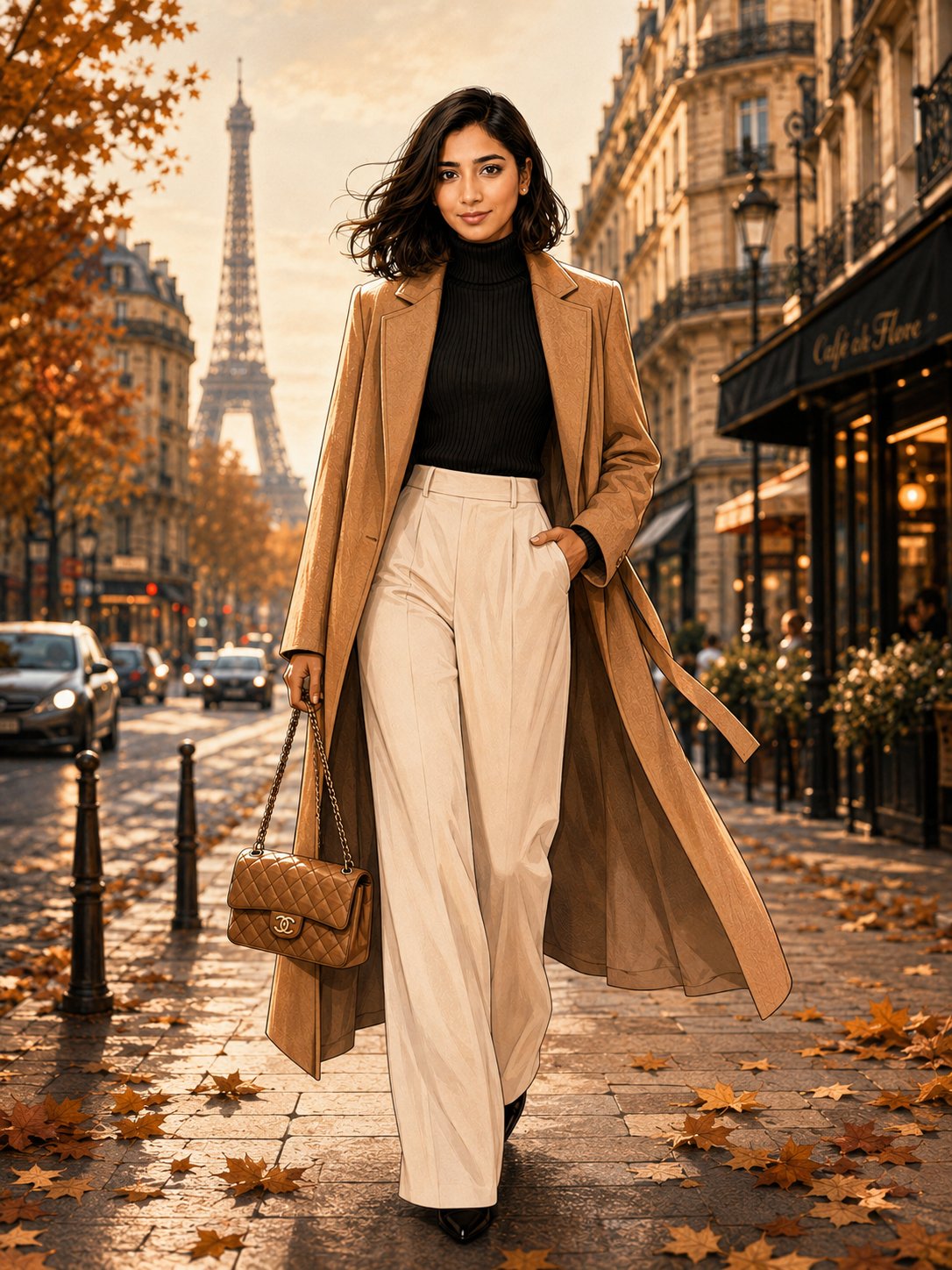 Paris Autumn Fashion: community source example by @heyfatema.