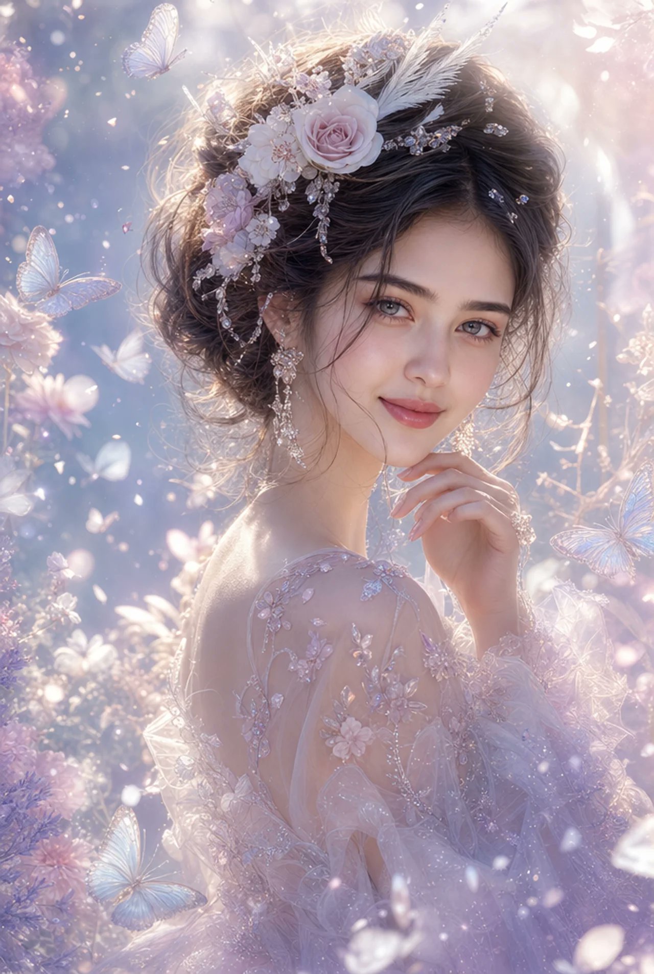 Flower Crown Wonderland: community source example by @HaniaAi12.