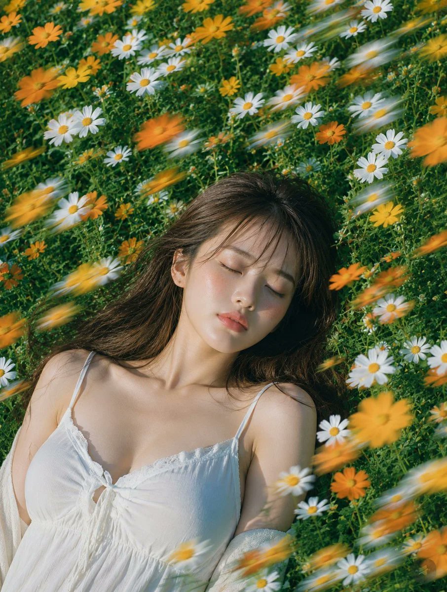 Summer Flower Field: community source example by @lovimg_com.