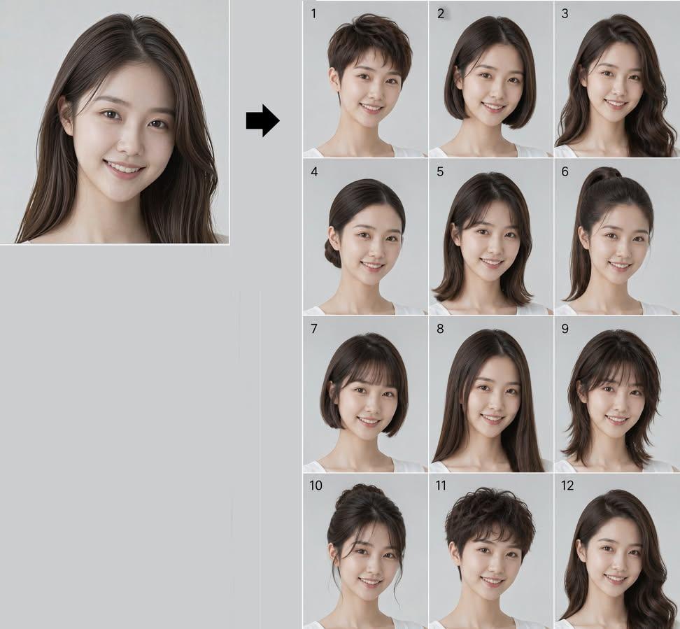 Hairstyle Lookbook: community source example by @Ciri_ai.