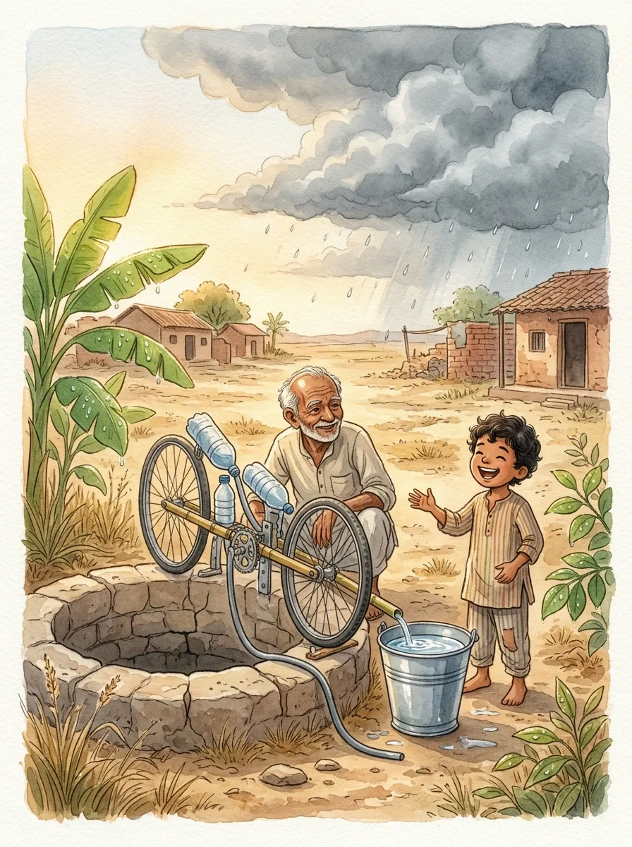 Robots: A dry village well