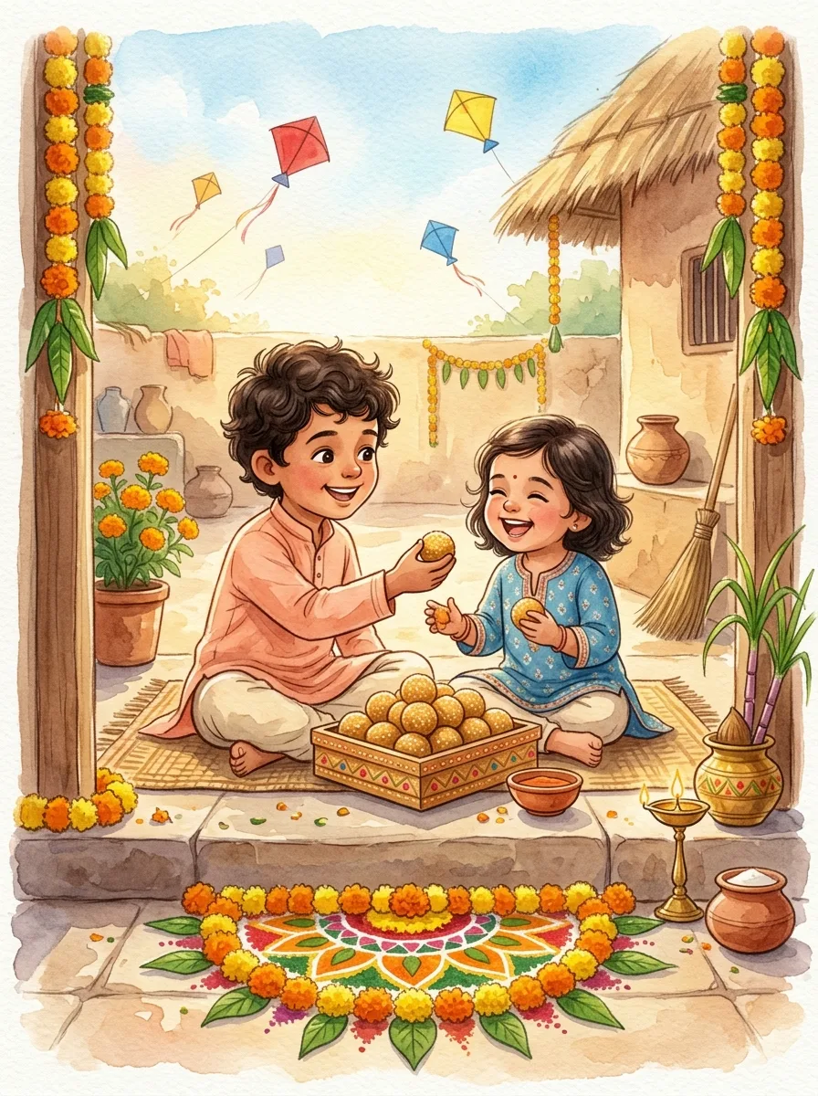 Makar Sankranti & Pongal: A box of golden til laddoos